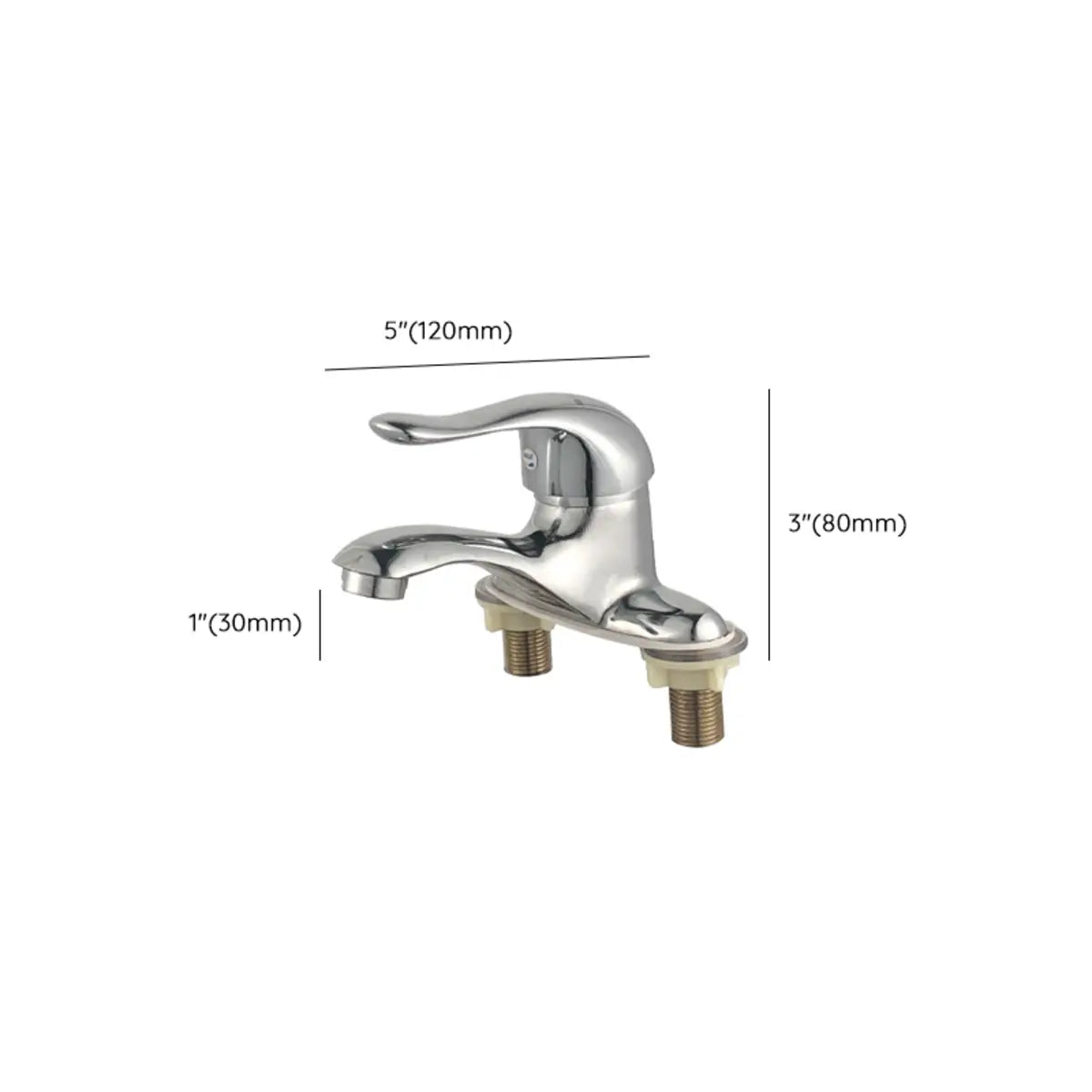Chrome Metal Low Arc Vessel Sink Faucets with Handle