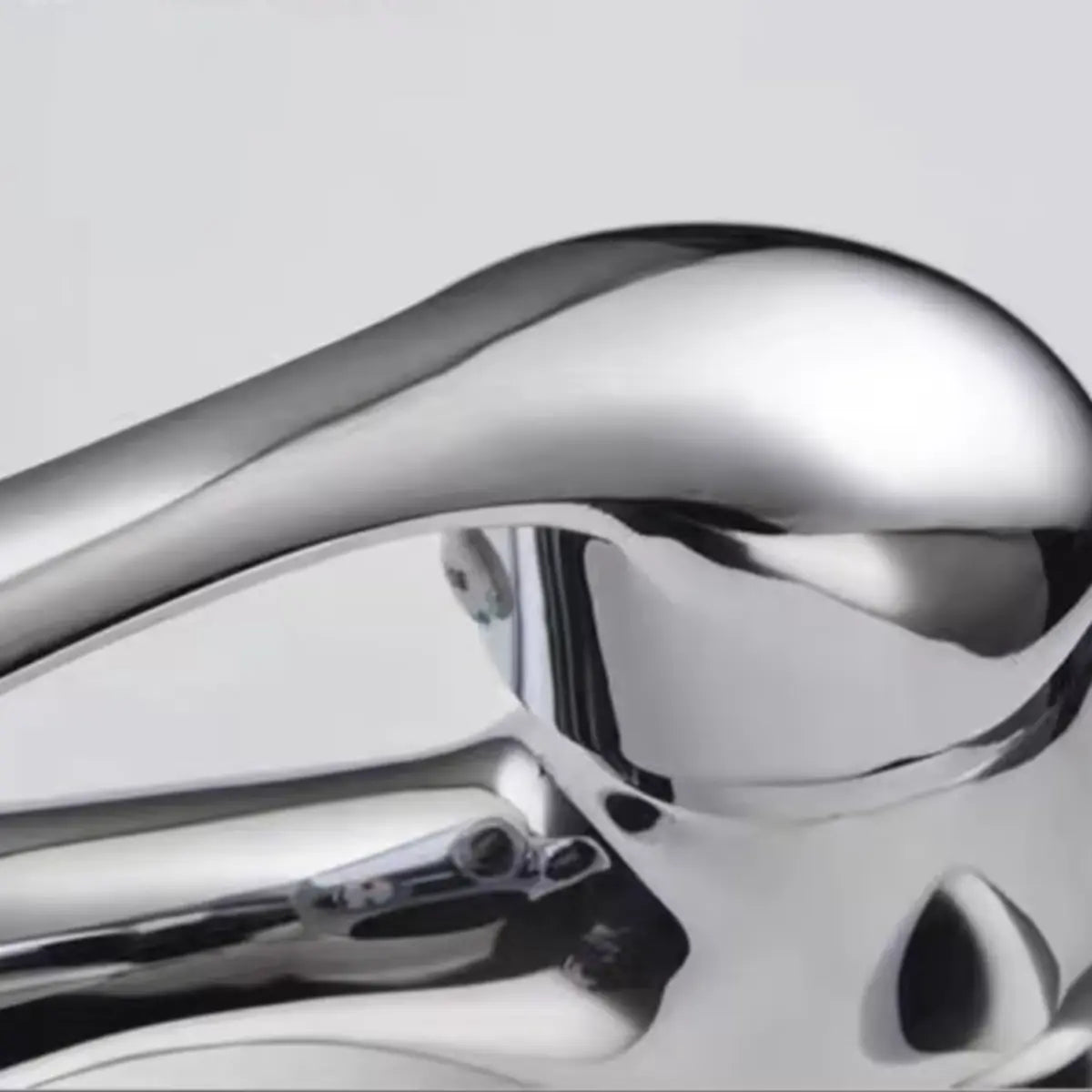 Chrome Metal Low Arc Vessel Sink Faucets with Handle Image - 6