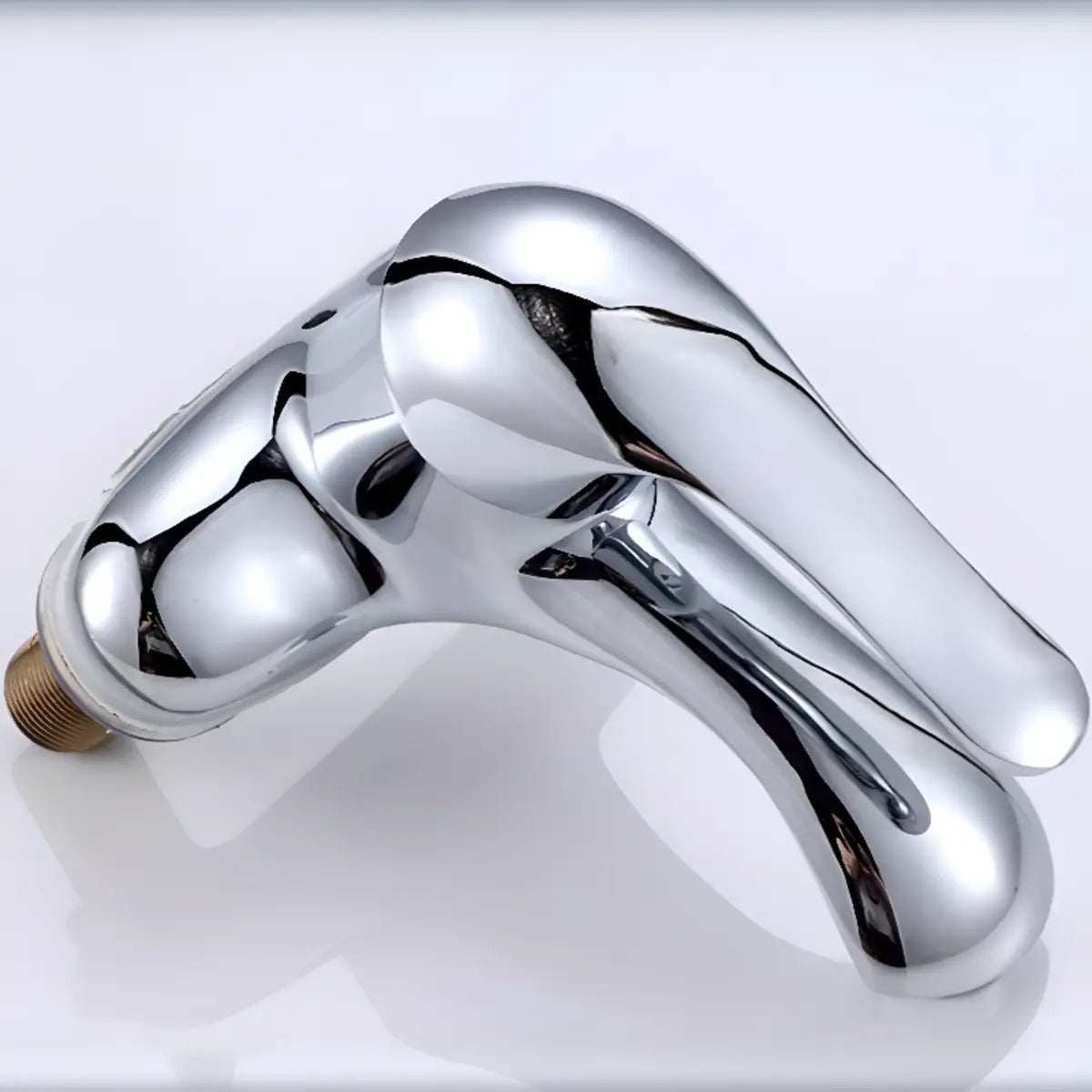 Chrome Metal Low Arc Vessel Sink Faucets with Handle Image - 7