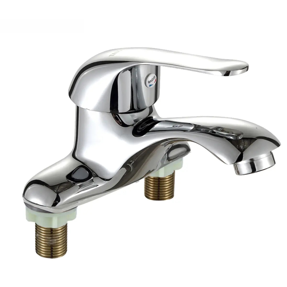 Chrome Metal Low Arc Vessel Sink Faucets with Handle Image - 8