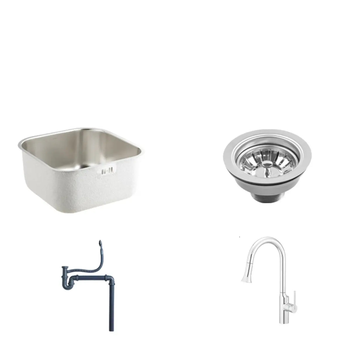Circular Scratch Resistant Stainless Steel Drop-In Sink Image - 5