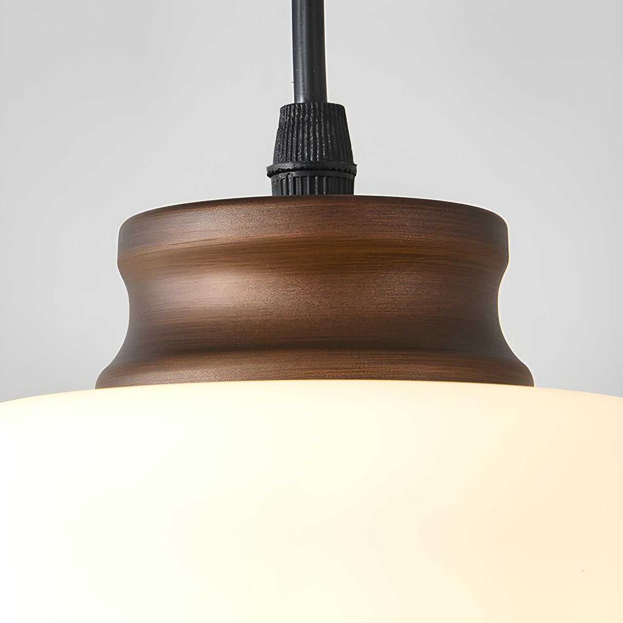 Classic 3-Light Cylinder Brown Island Pendant Light Image - 11