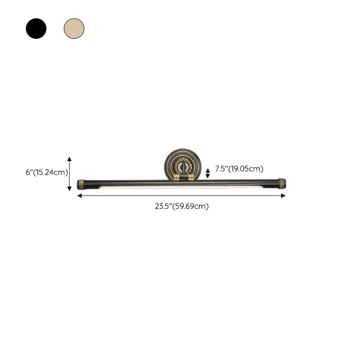 Classic Adjustable Bronze Bathroom Vanity Light Image - 17