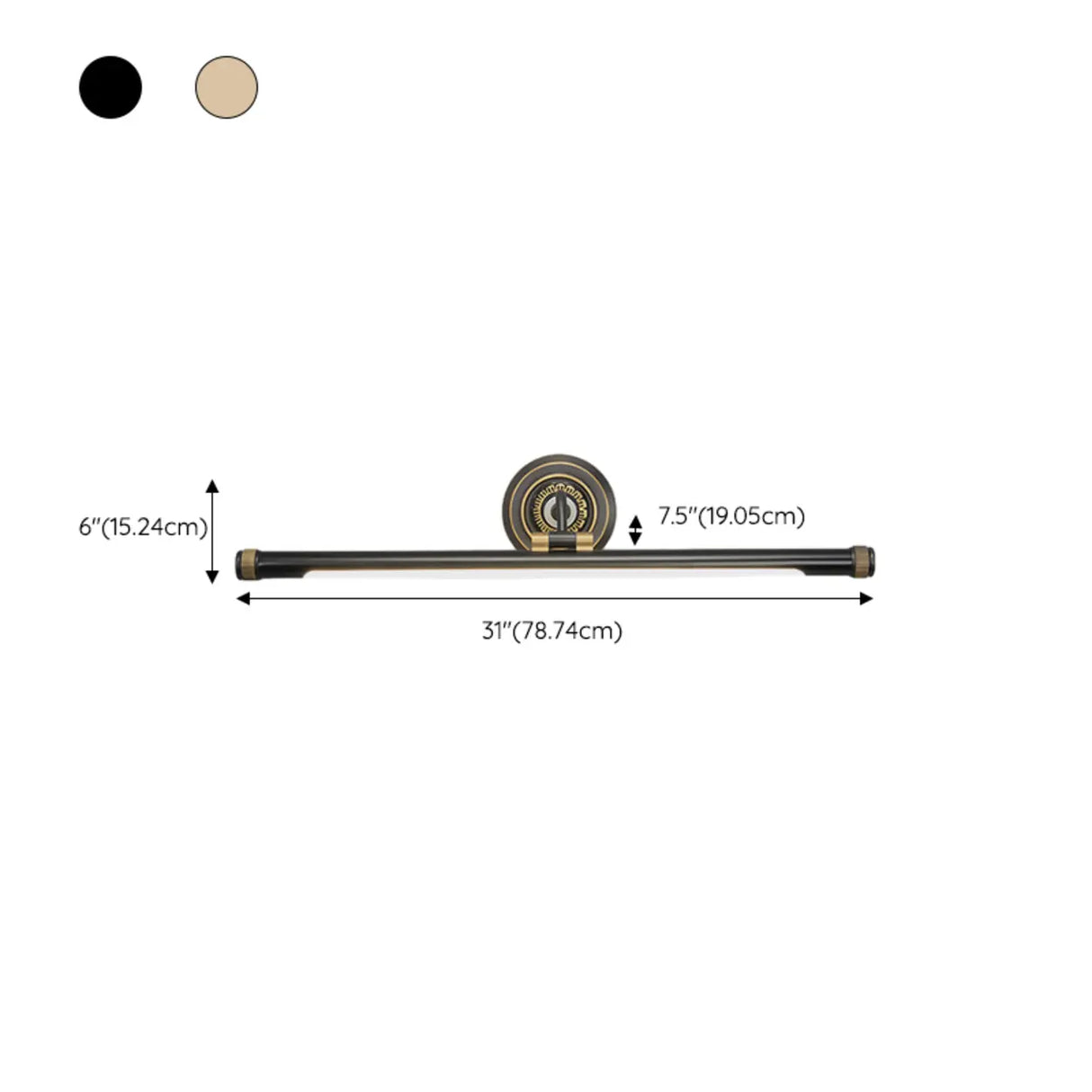Classic Adjustable Bronze Bathroom Vanity Light Image - 18
