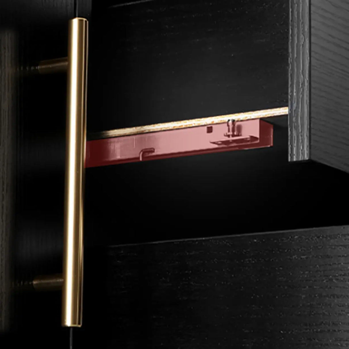 Classic Black Ceramic Single-Sink Wall Mount Bathroom Vanity Image - 16