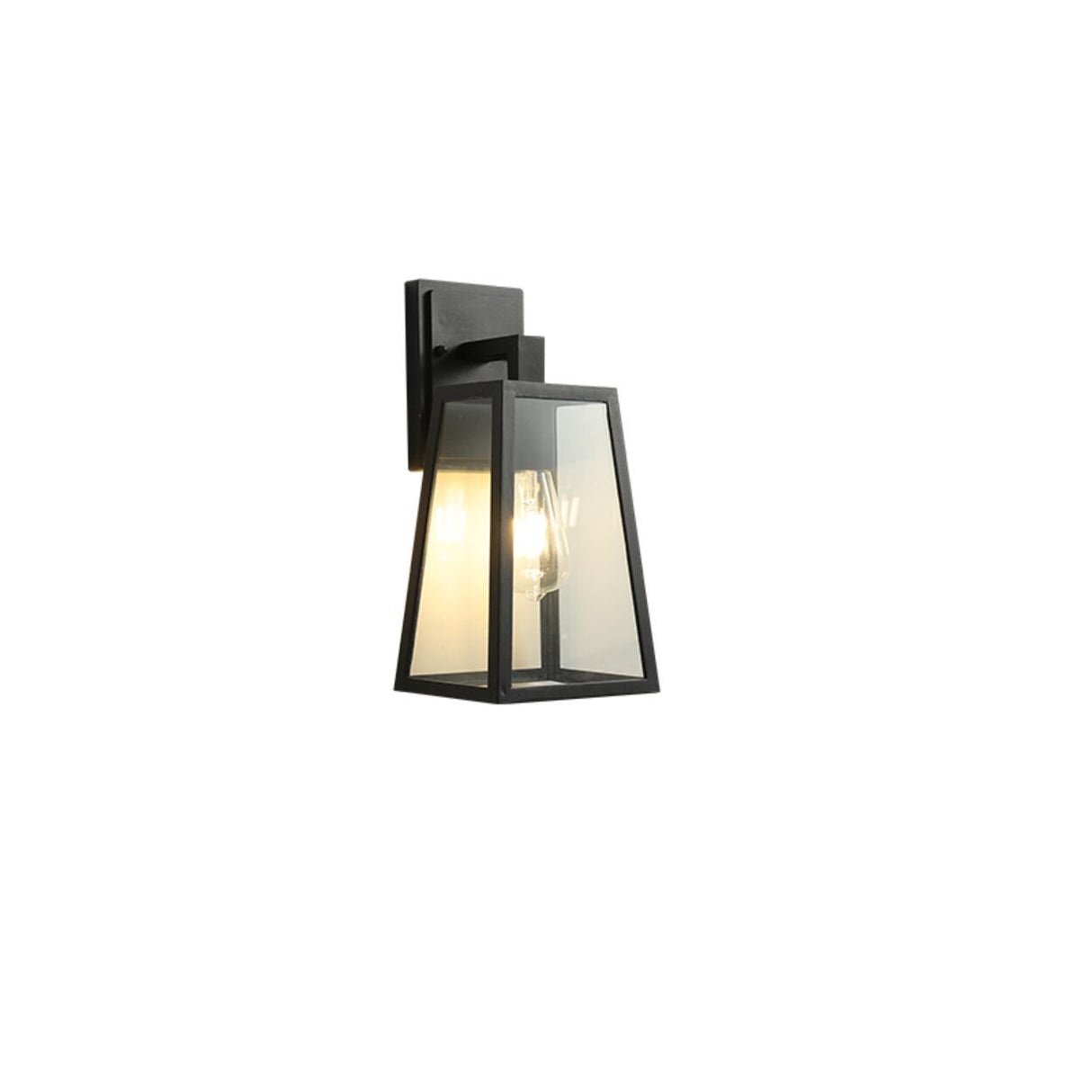 Classic Black Outdoor Wall Lantern Sconce Image - 9