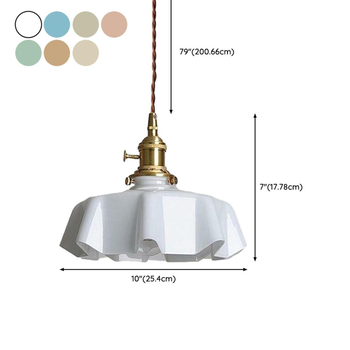 Classic Blue Glass Floral Dining Room Pendant Light