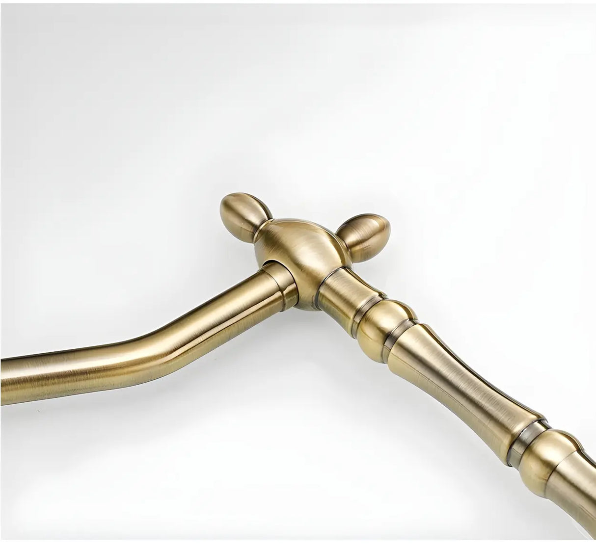 Classic Chrome Kitchen Faucet with Dual Handles Image - 11