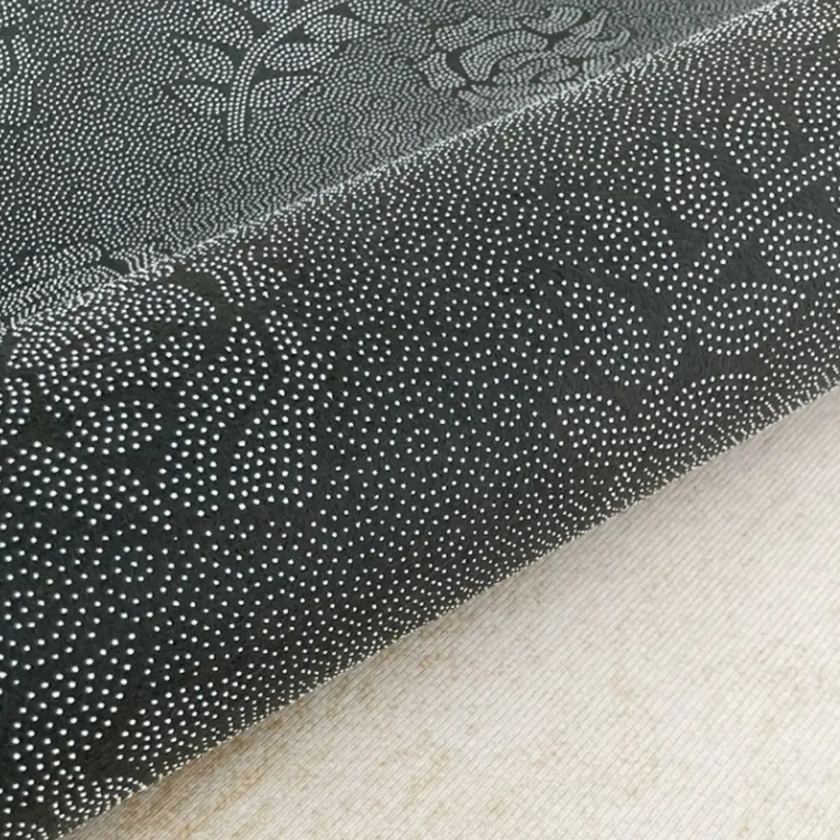 Classic Floral Rectangle Polyester Yellow Area Rug Image - 6