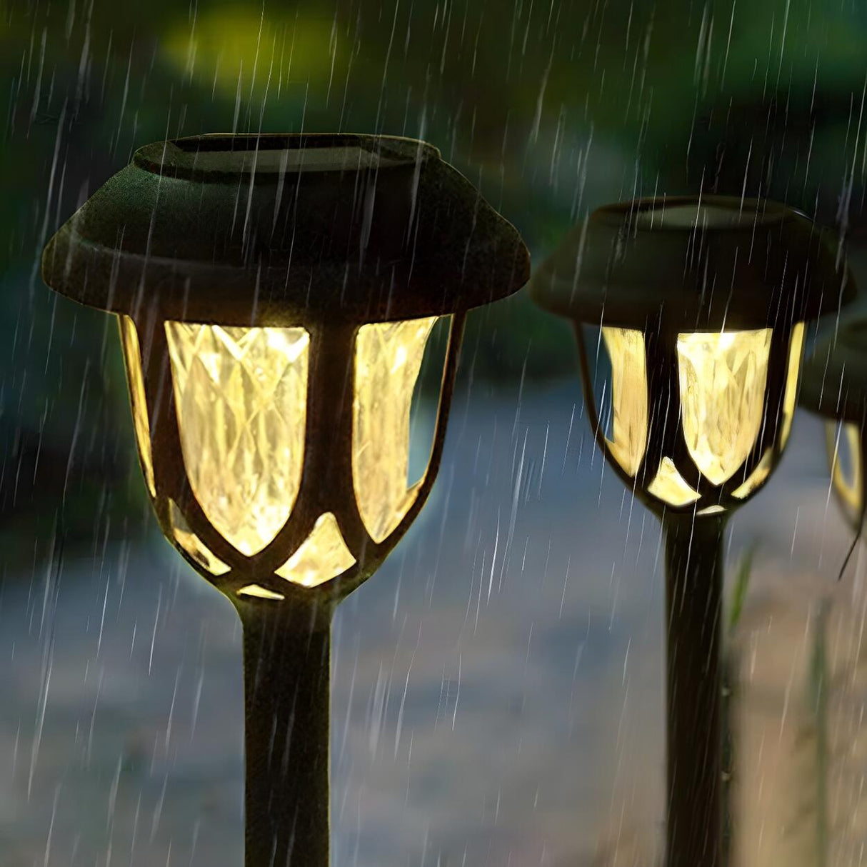 Classic Garden Lantern Pile Light Landscape Lighting Image - 7