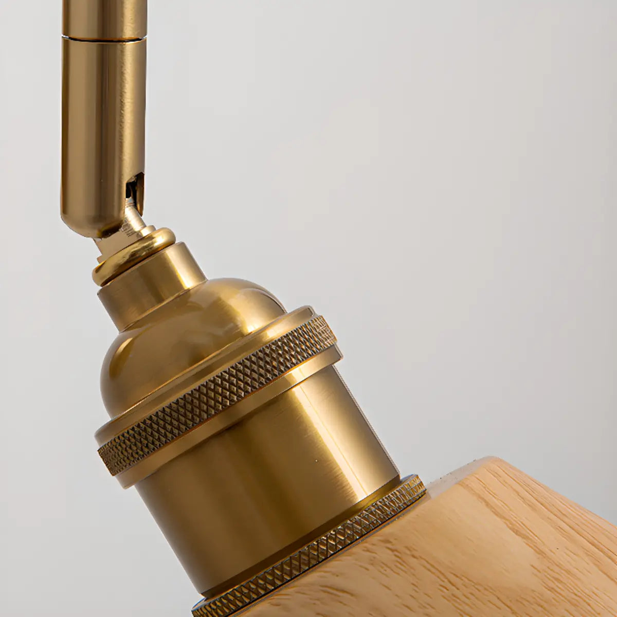 Classic Gold and Dark Wood Bedroom Vanity Wall Light Image - 10