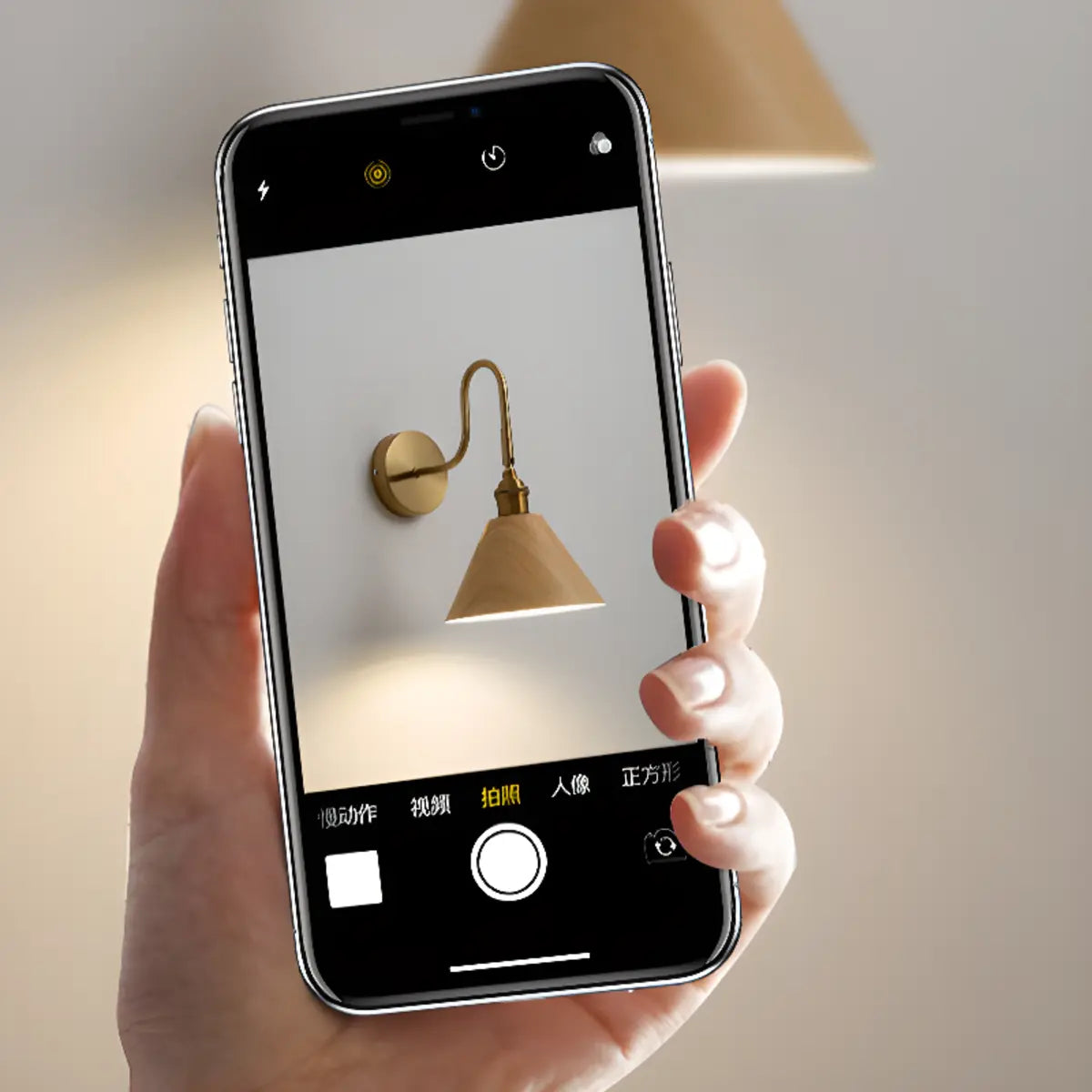 Classic Gold and Dark Wood Bedroom Vanity Wall Light Image - 12