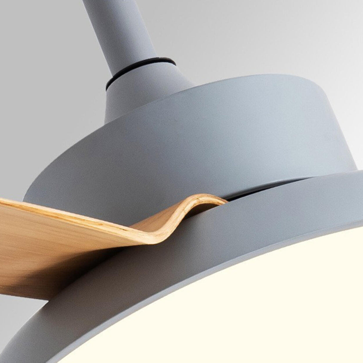 Classic Living Room 3 Blade Wood Ceiling Fan with Light Image - 11