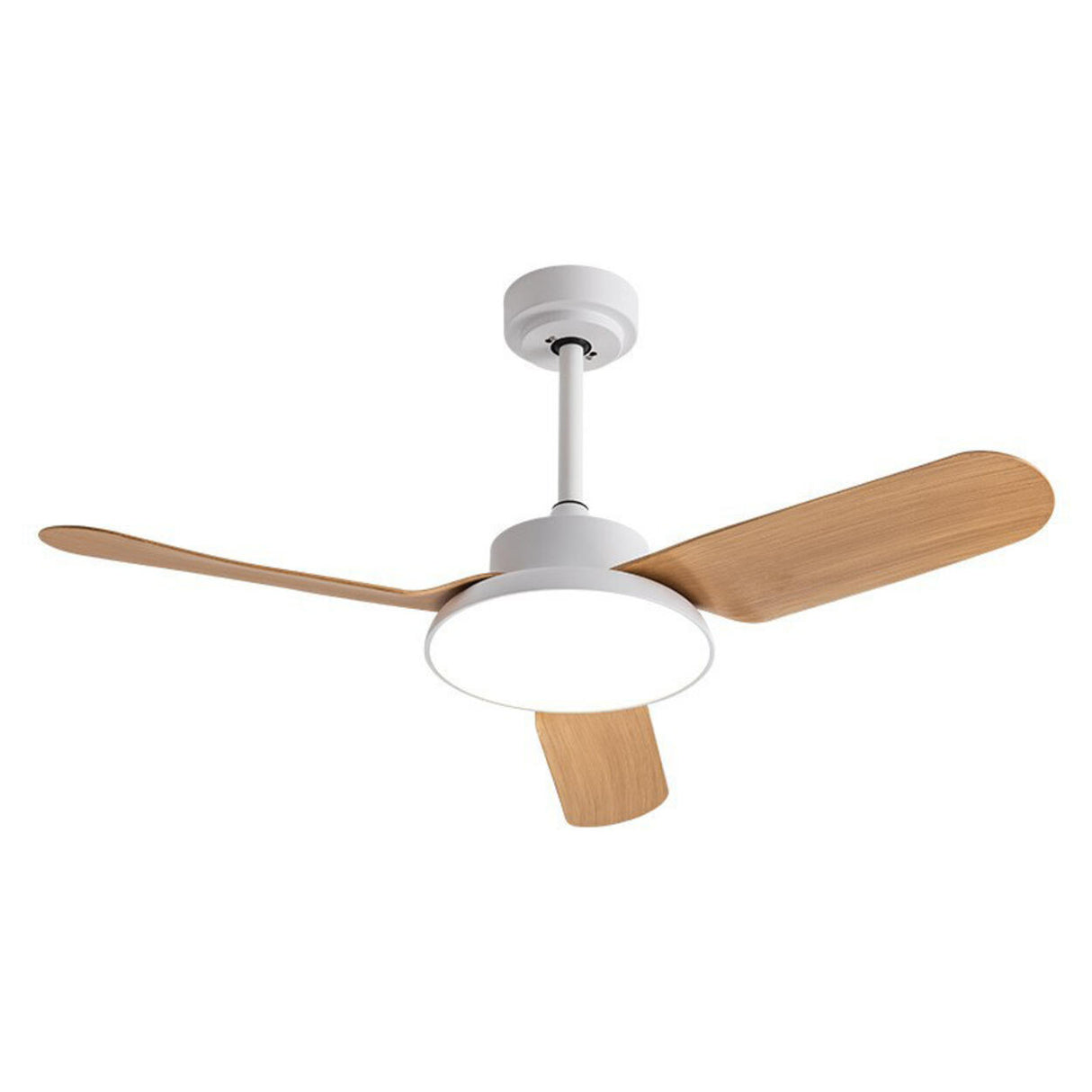 Classic Living Room 3 Blade Wood Ceiling Fan with Light Image - 5