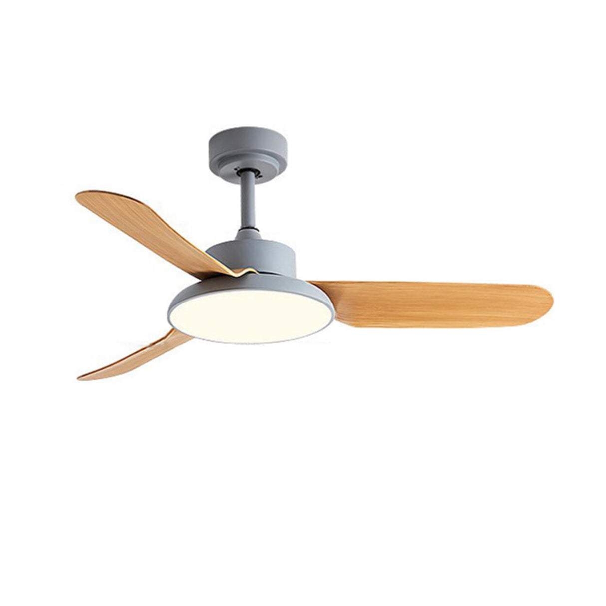 Classic Living Room 3 Blade Wood Ceiling Fan with Light Image - 7