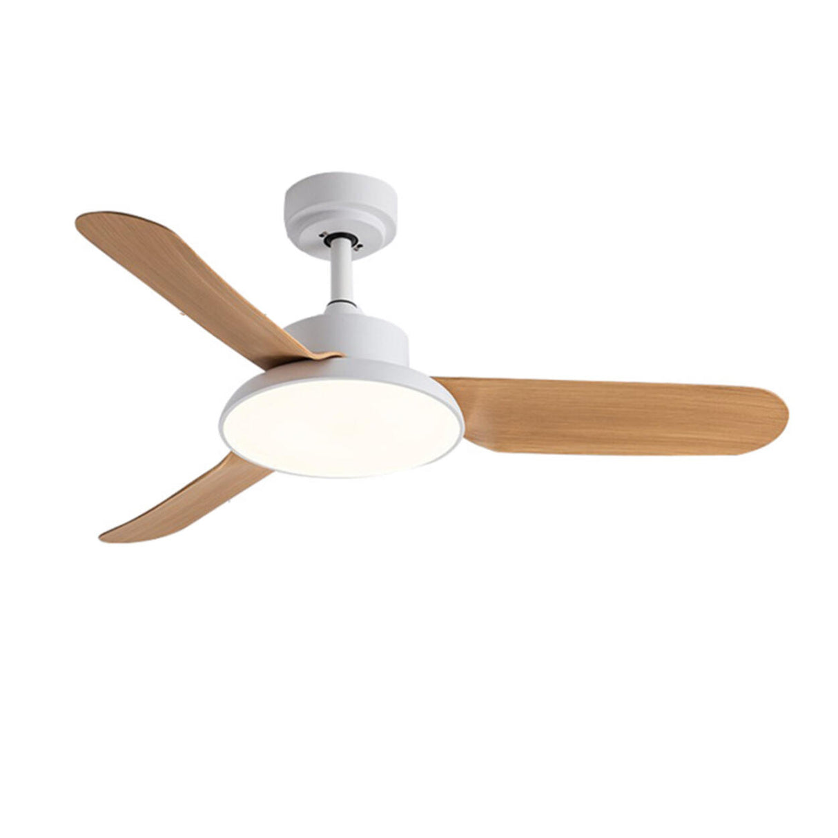 Classic Living Room 3 Blade Wood Ceiling Fan with Light Image - 9