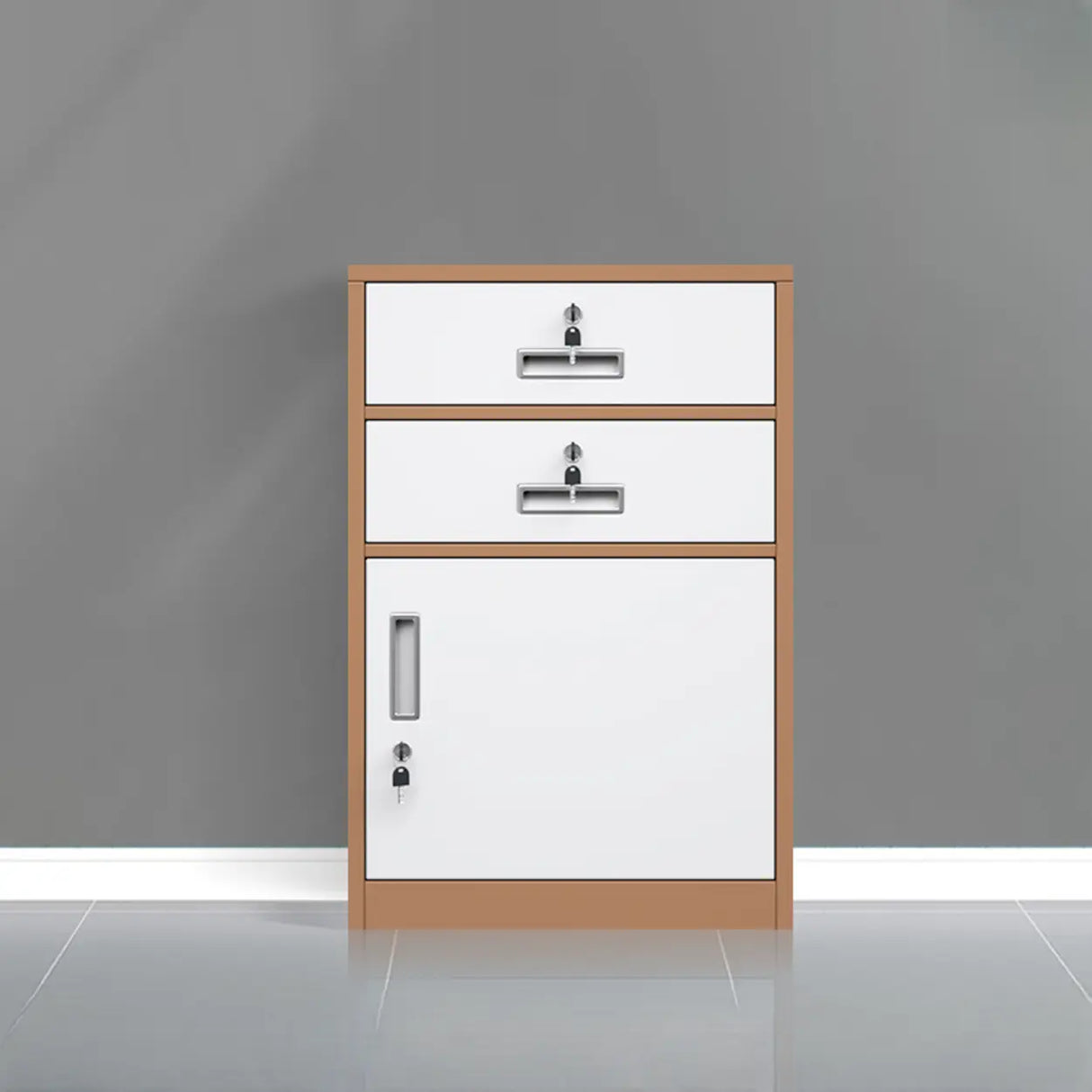 Classic Lockable Drawers Vertical Metal Filing Cabinet Image - 11