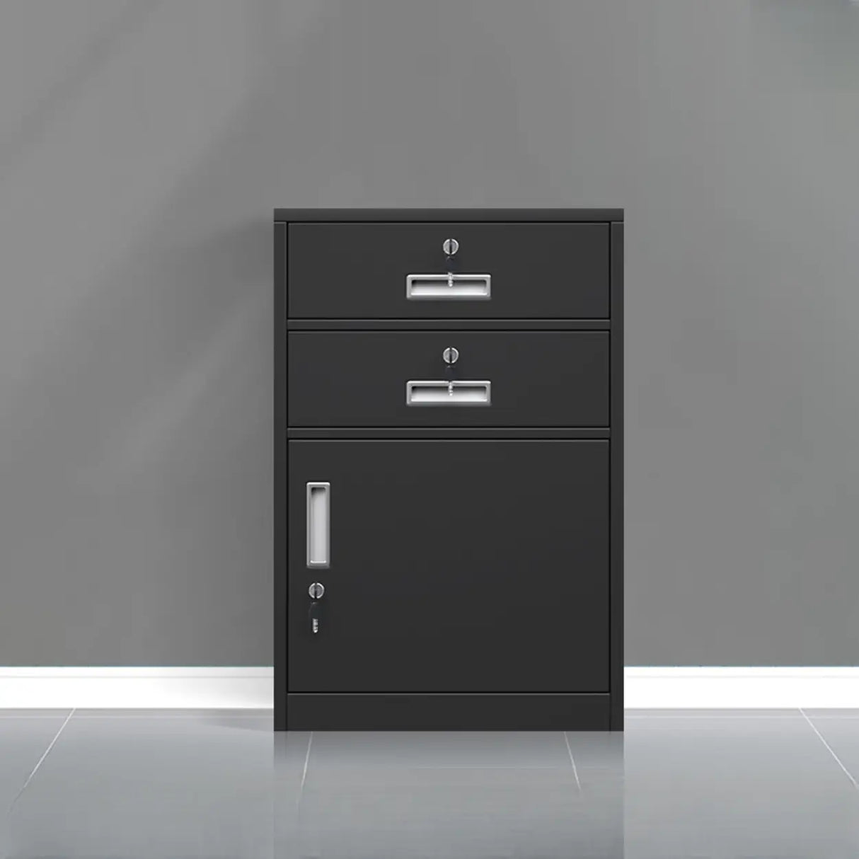 Classic Lockable Drawers Vertical Metal Filing Cabinet Image - 12