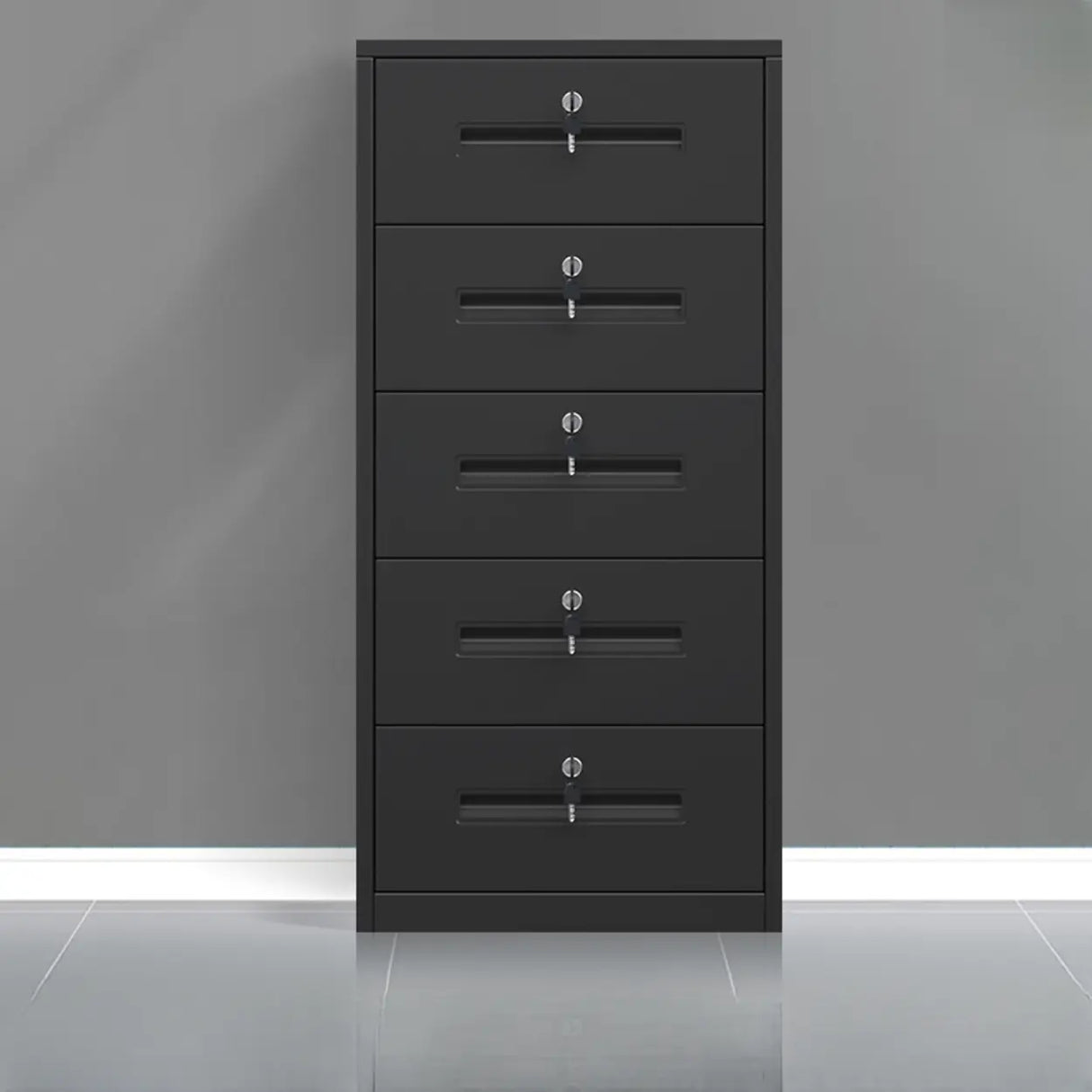 Classic Lockable Drawers Vertical Metal Filing Cabinet Image - 19