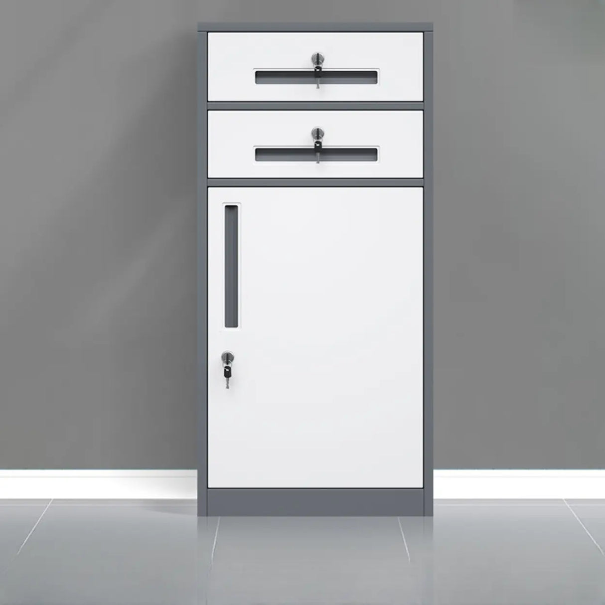 Classic Lockable Drawers Vertical Metal Filing Cabinet Image - 21