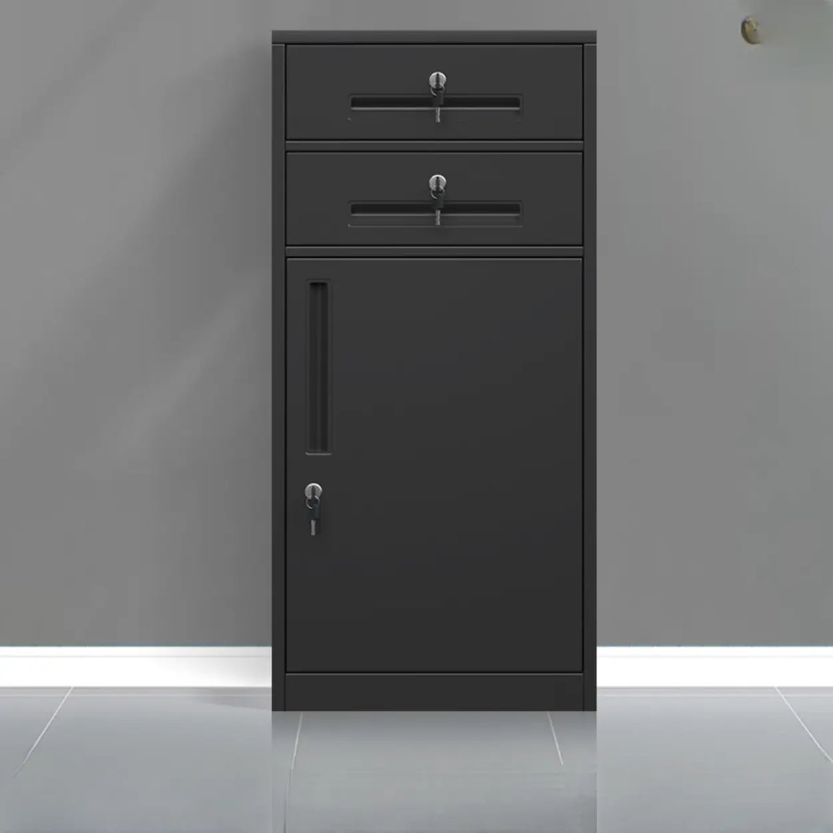 Classic Lockable Drawers Vertical Metal Filing Cabinet Image - 22