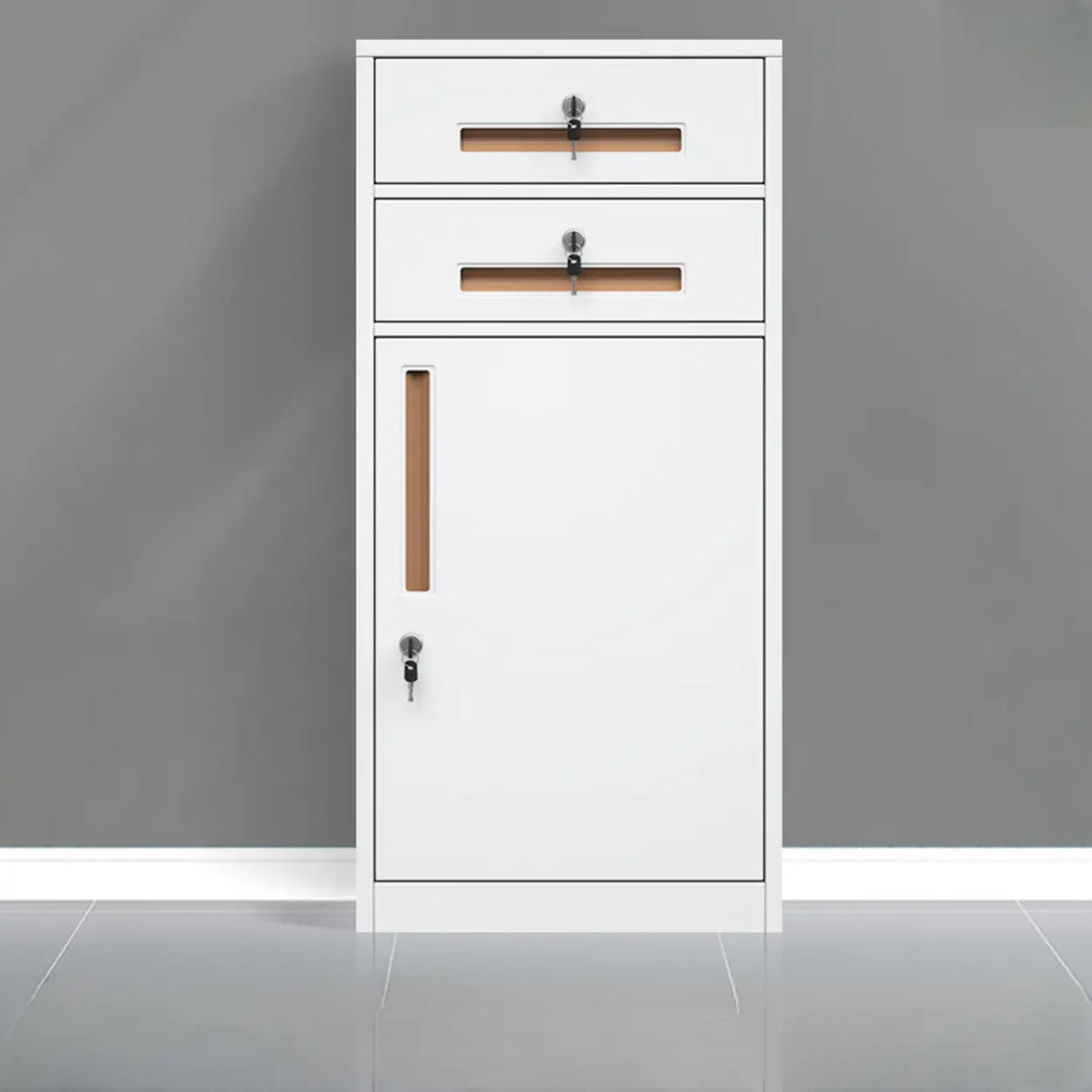 Classic Lockable Drawers Vertical Metal Filing Cabinet Image - 23