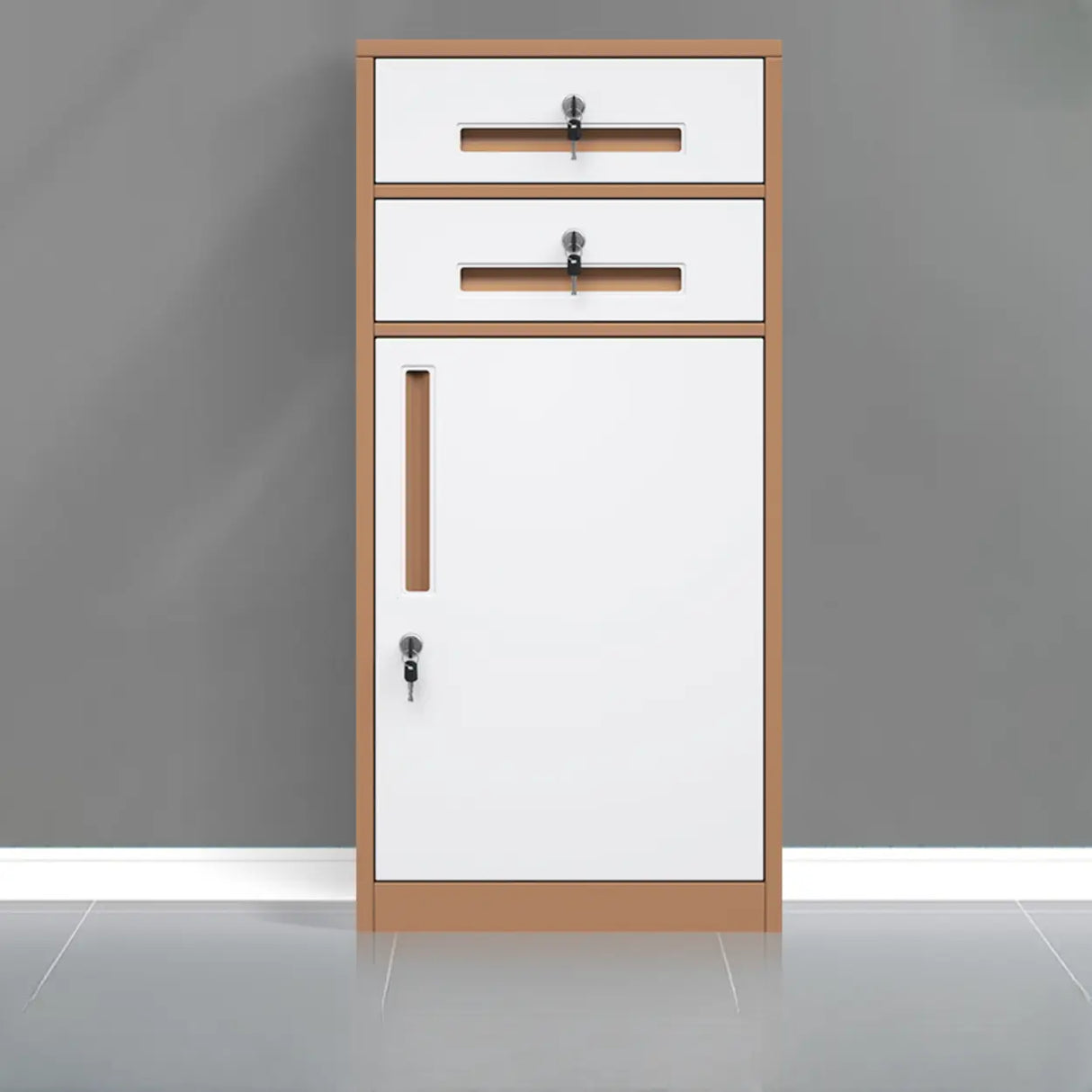 Classic Lockable Drawers Vertical Metal Filing Cabinet Image - 24