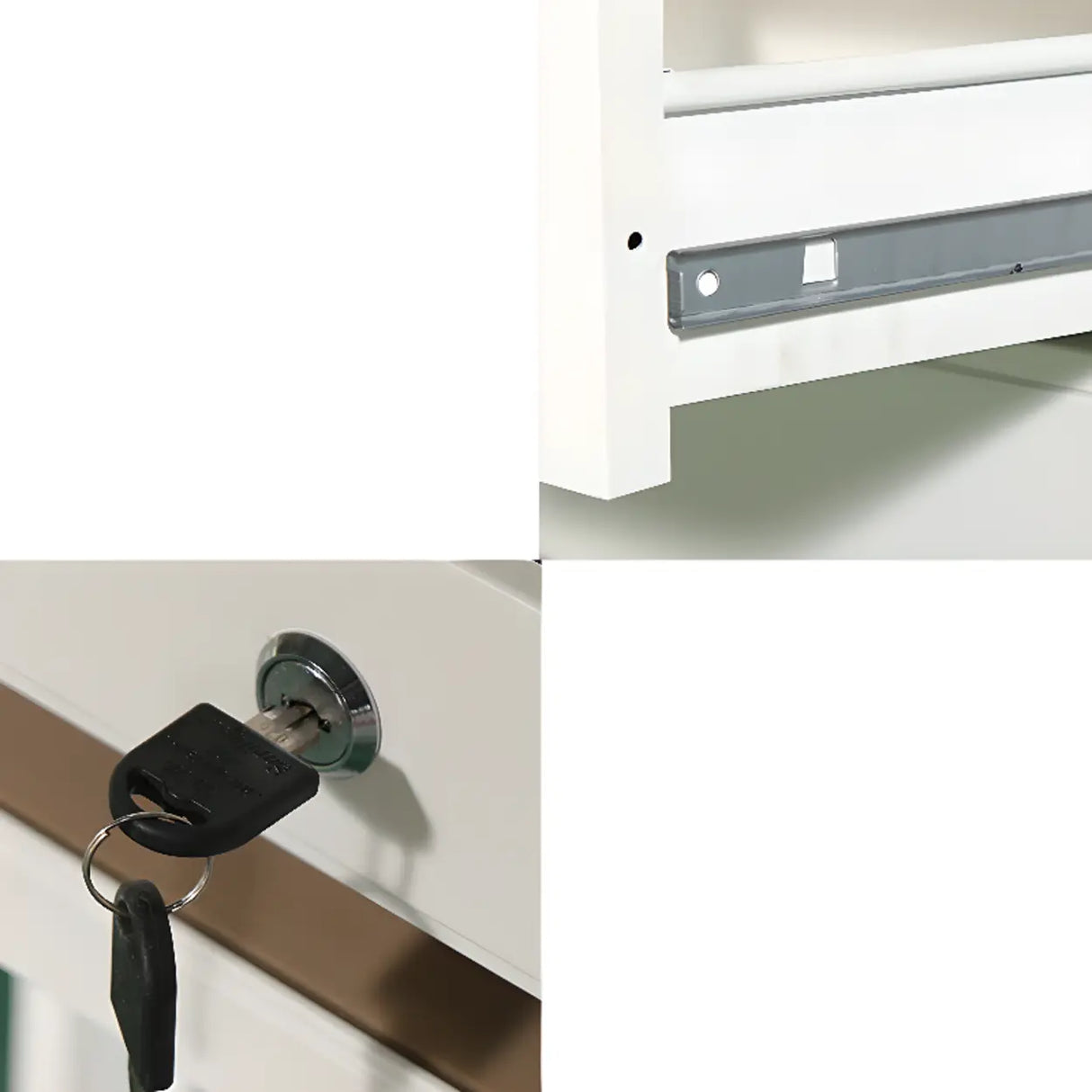 Classic Lockable Drawers Vertical Metal Filing Cabinet Image - 30