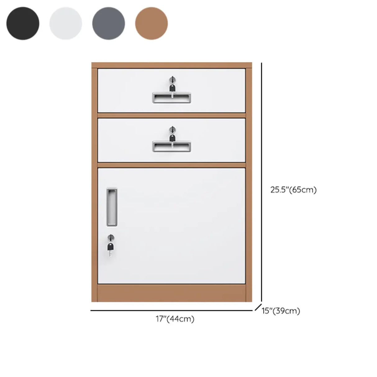 Classic Lockable Drawers Vertical Metal Filing Cabinet Image - 32