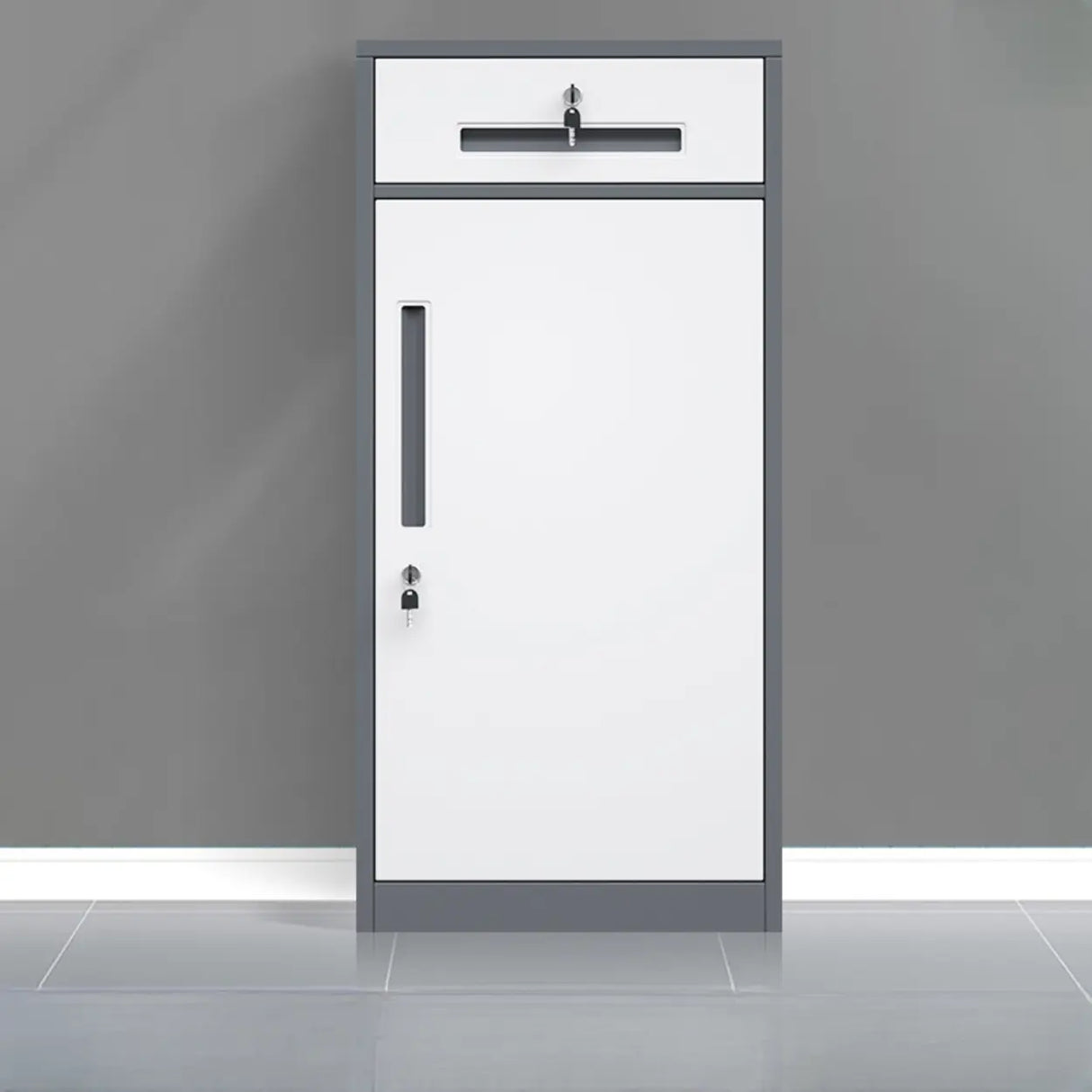 Classic Lockable Drawers Vertical Metal Filing Cabinet Image - 5