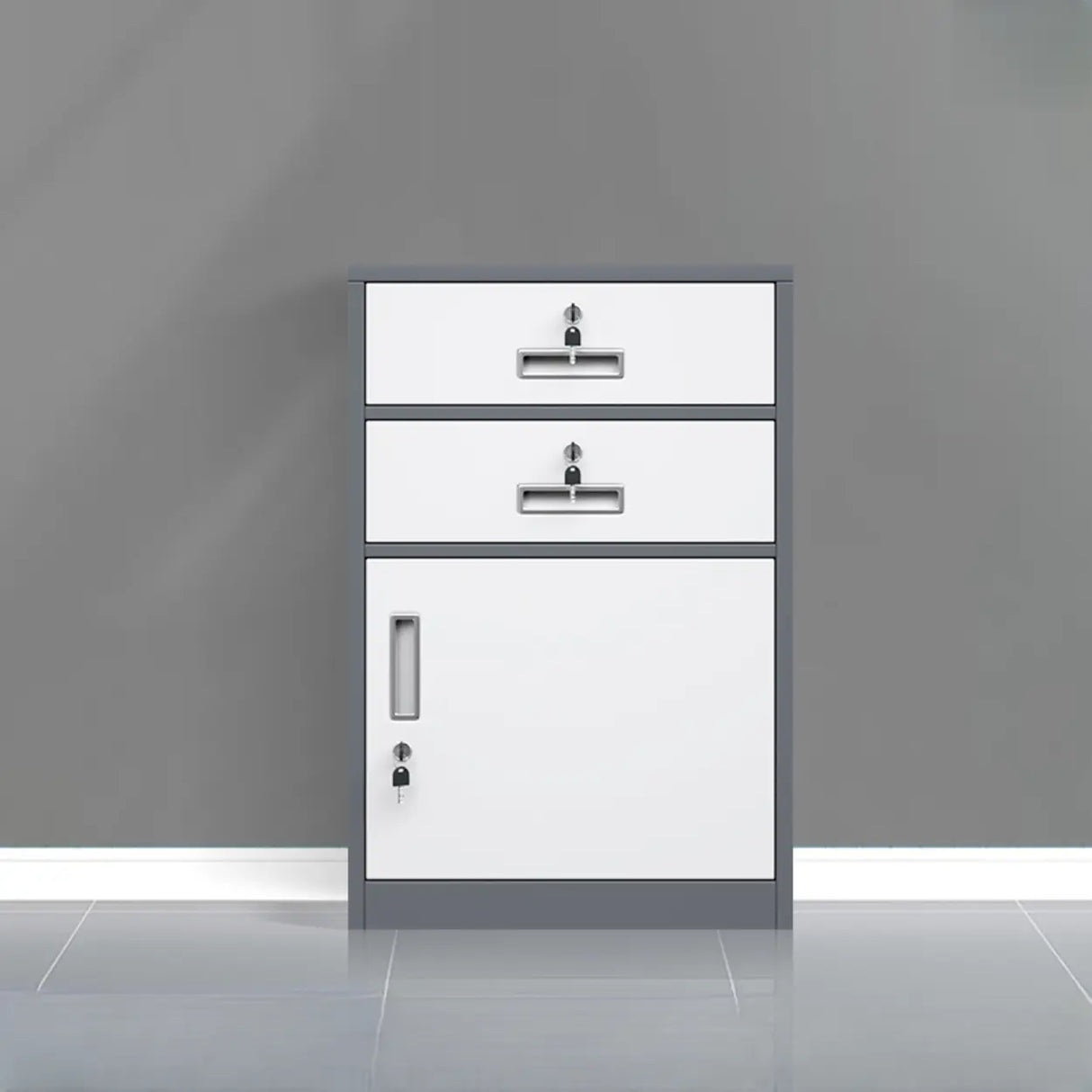 Classic Lockable Drawers Vertical Metal Filing Cabinet Image - 6