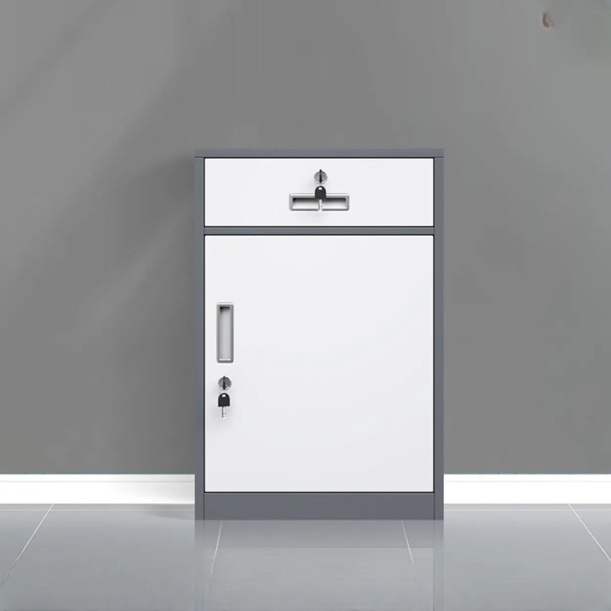 Classic Lockable Drawers Vertical Metal Filing Cabinet Image - 8