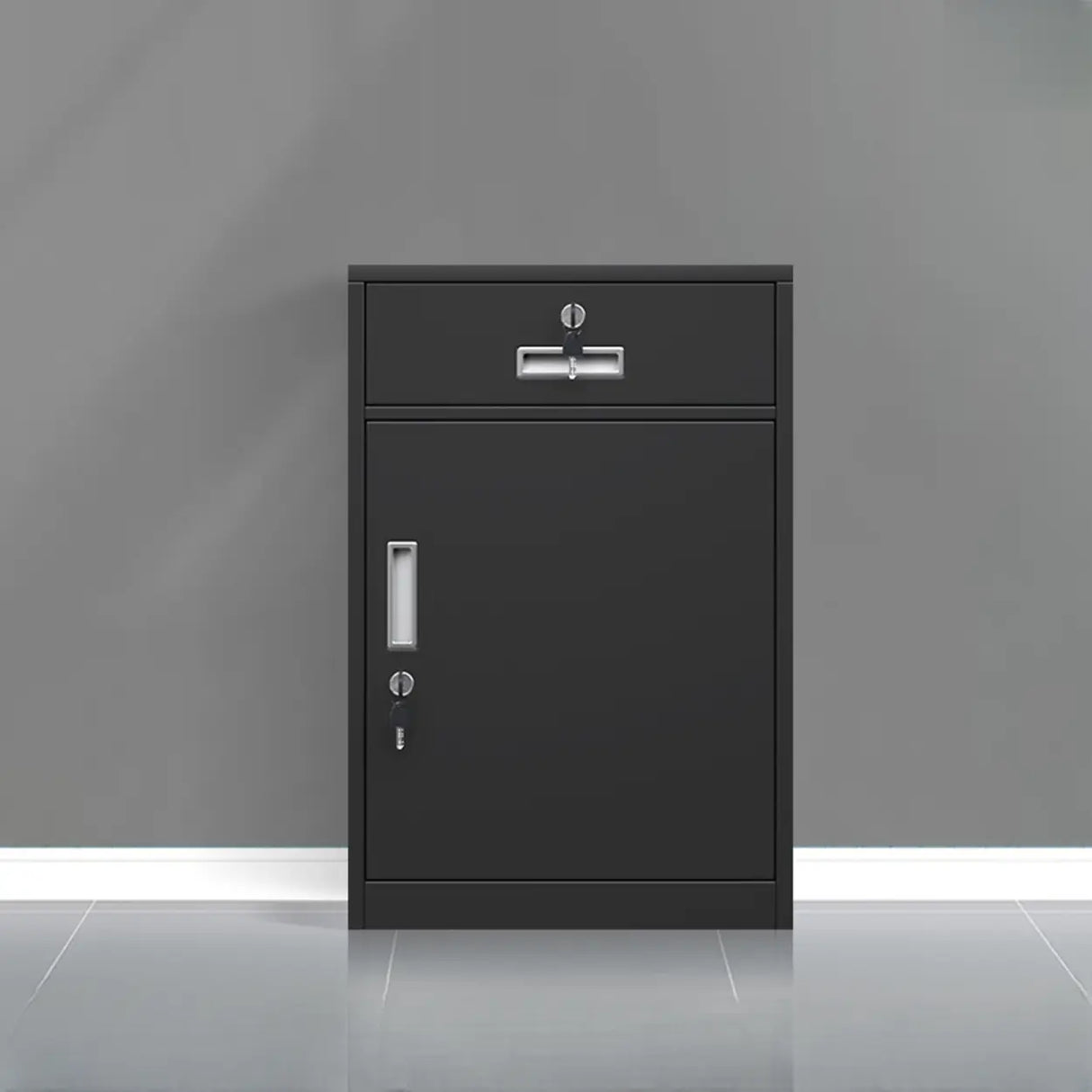 Classic Lockable Drawers Vertical Metal Filing Cabinet Image - 9