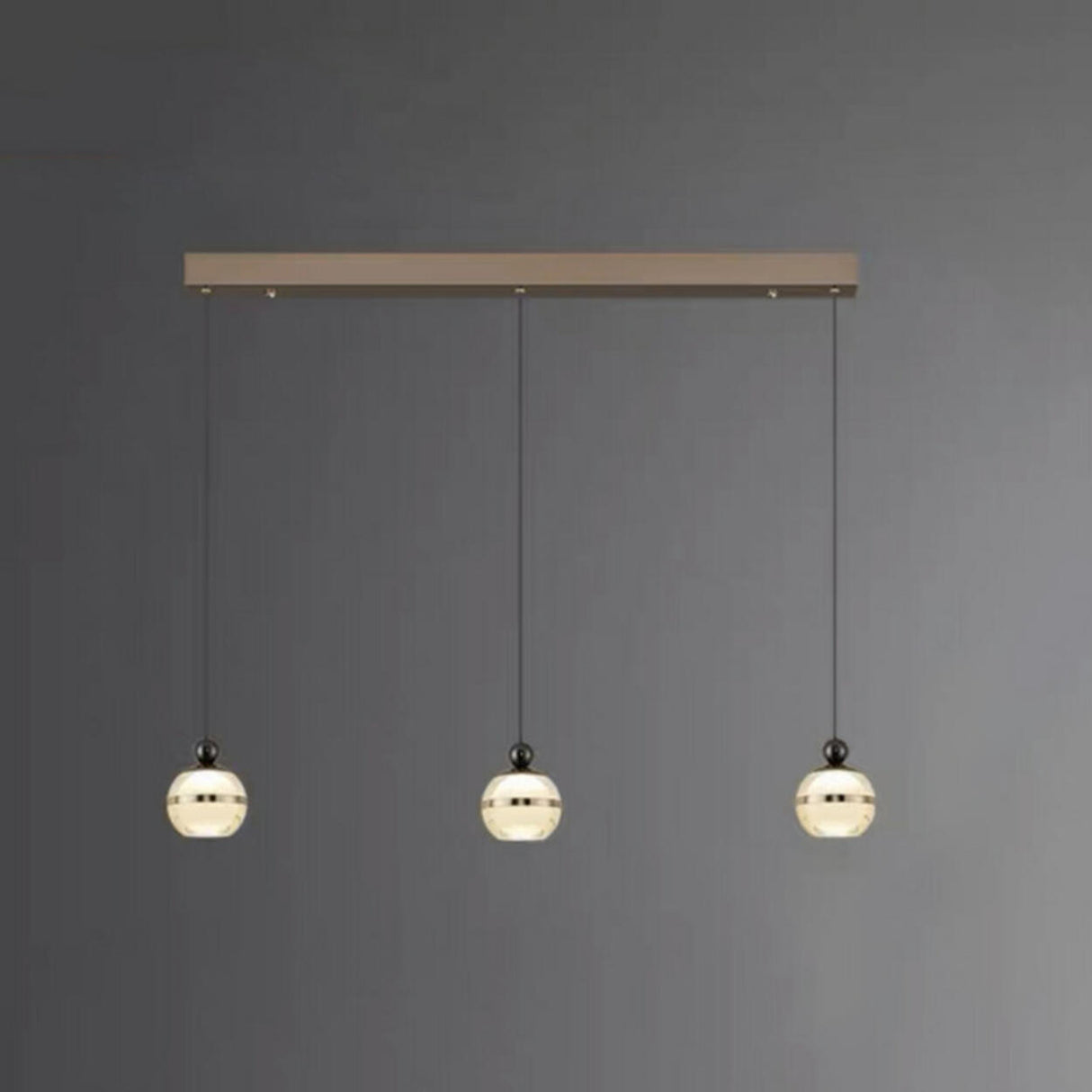 Classic Modern Globe Acrylic Pendant Light Bedroom Image - 5