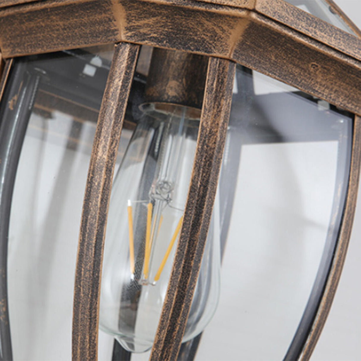 Classic Outdoor Black Metal Waterproof Box Wall Lamp Image - 11