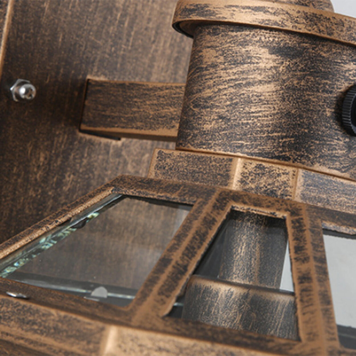 Classic Outdoor Black Metal Waterproof Box Wall Lamp Image - 13