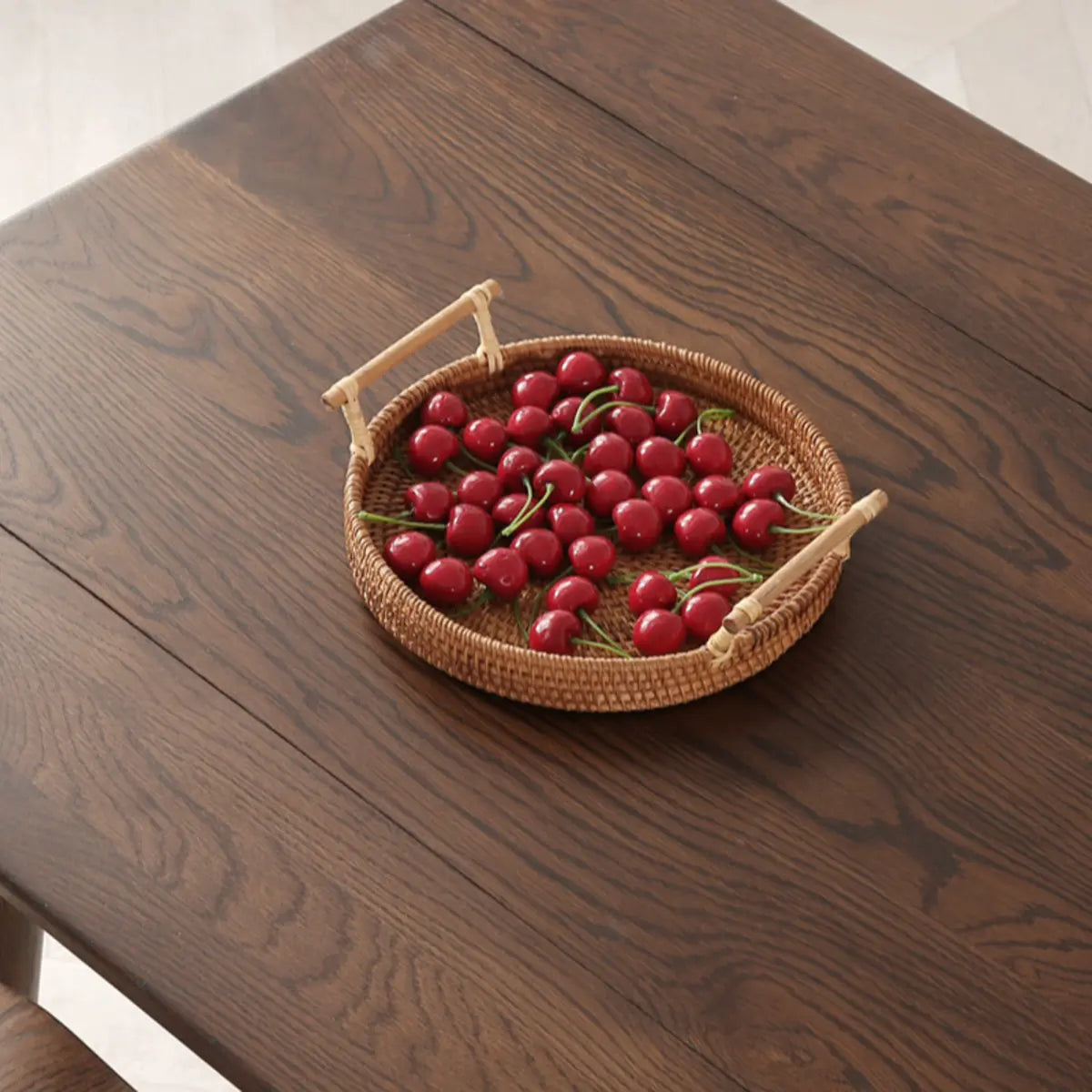 Classic Rectangle Brown Timber Extendable Dining Table Image - 10