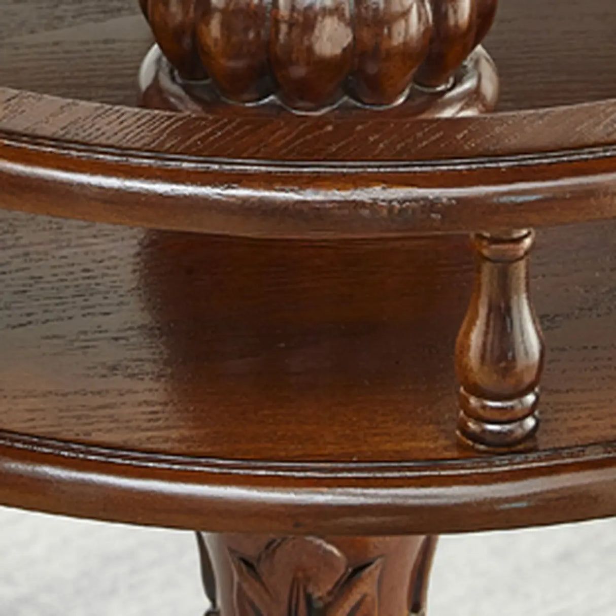 Classic Wood Bar Table Set with Swivel Stools, 3-Piece Image - 4