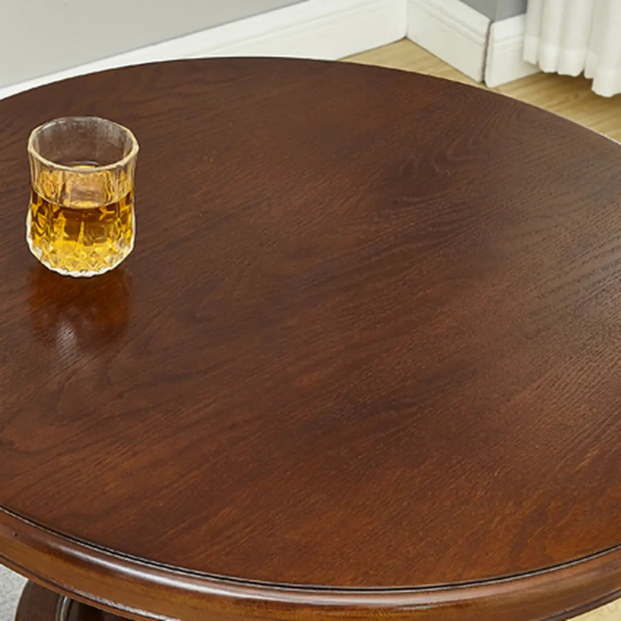 Classic Wood Bar Table Set with Swivel Stools, 3-Piece Image - 5