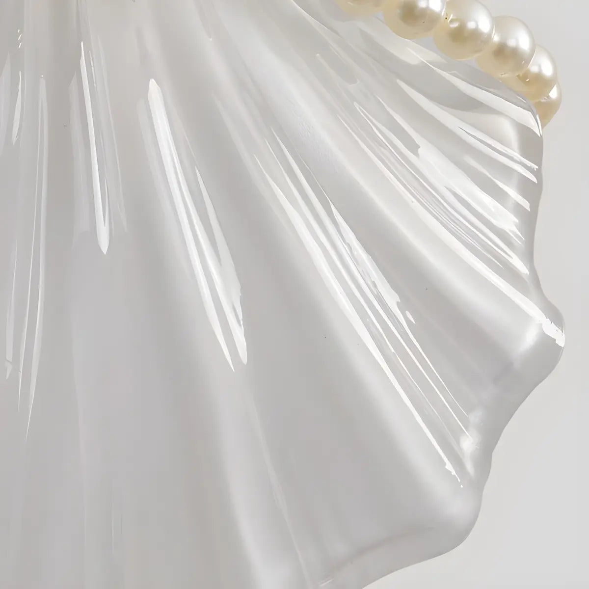 Coastal Shell Gold Frosted Glass Bedroom Gold Wall Sconce Image - 7