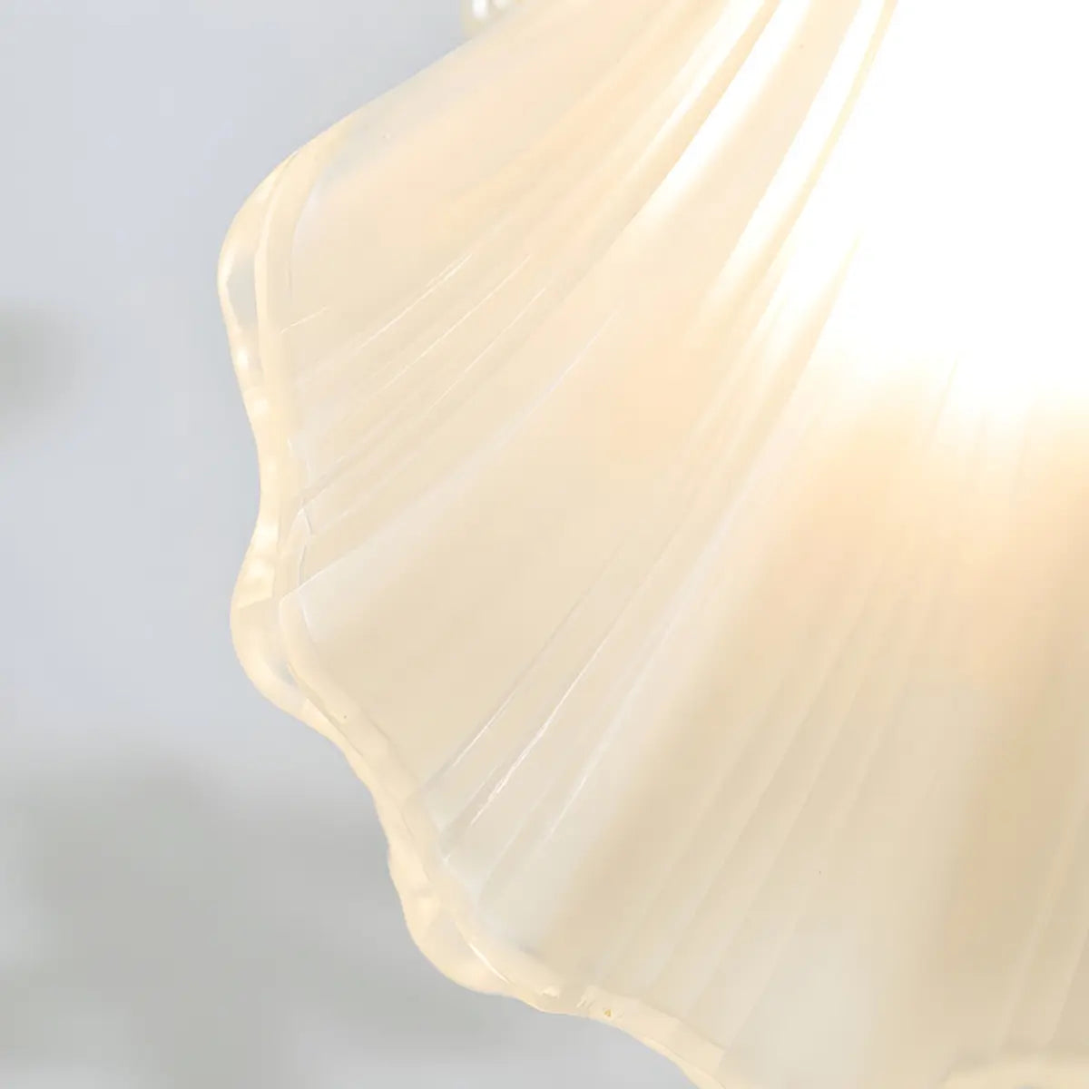 Coastal Shell Gold Frosted Glass Bedroom Gold Wall Sconce Image - 8