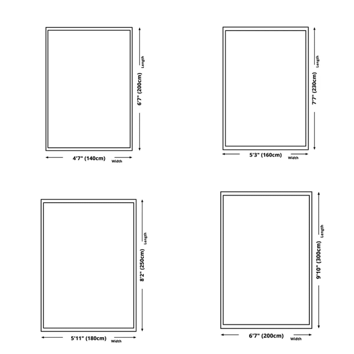 Color Block Scandinavian Polyester Rectangle Area Rug