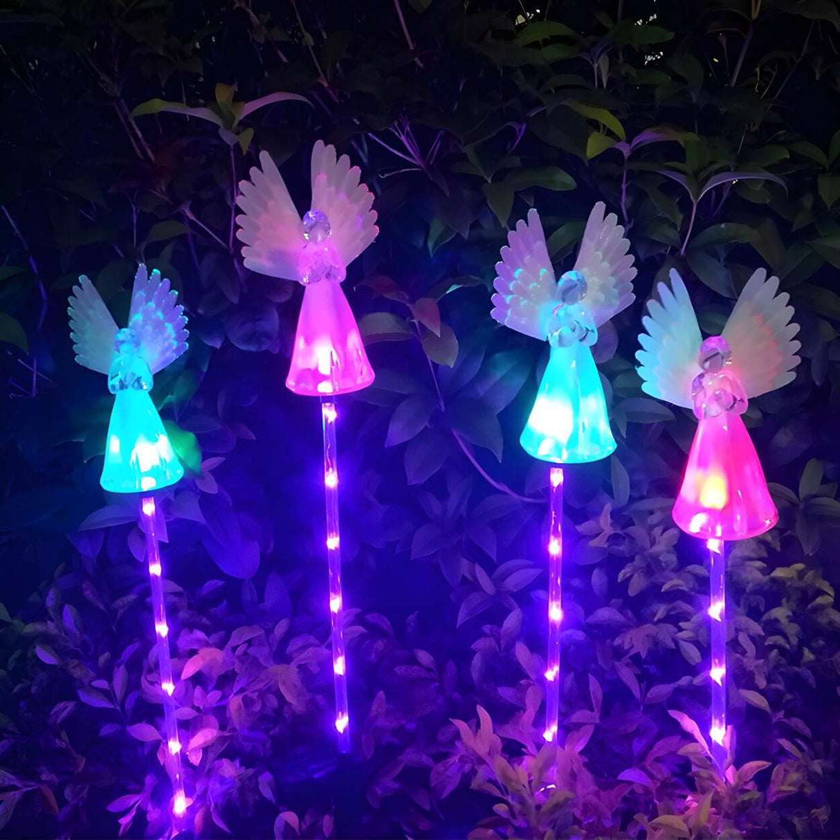 Colorful Angel Garden Decorative Landscape Lighting Image - 4