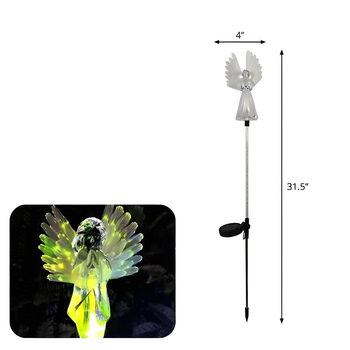 Colorful Angel Garden Decorative Landscape Lighting Image - 6