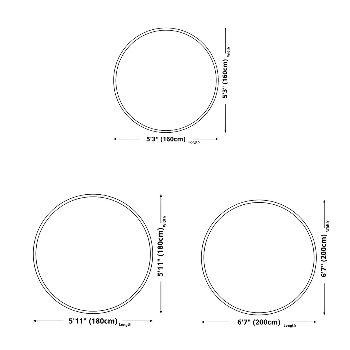 Colorful Contemporary Round Polyester Apricot Area Rug Image - 11