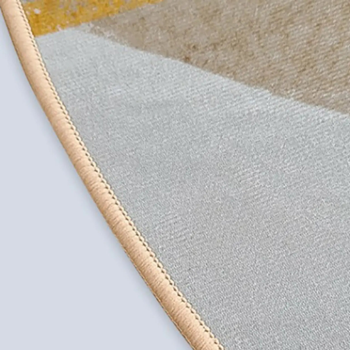 Colorful Contemporary Round Polyester Apricot Area Rug Image - 6