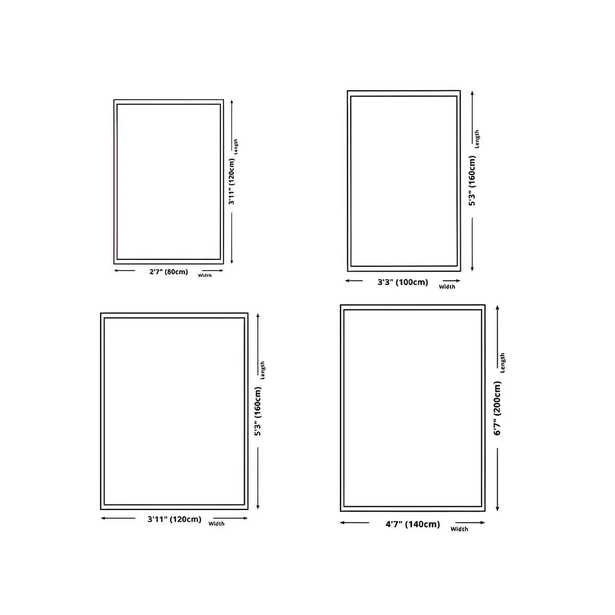 Colorful Fish Pattern Polyester Rectangular Area Rug