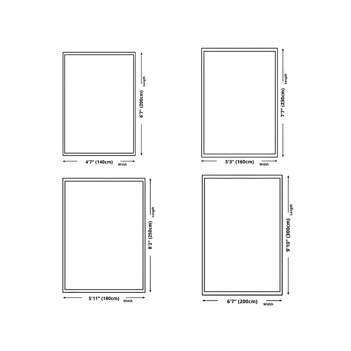 Colorful Geometric Rectangle Polyester Area Rug