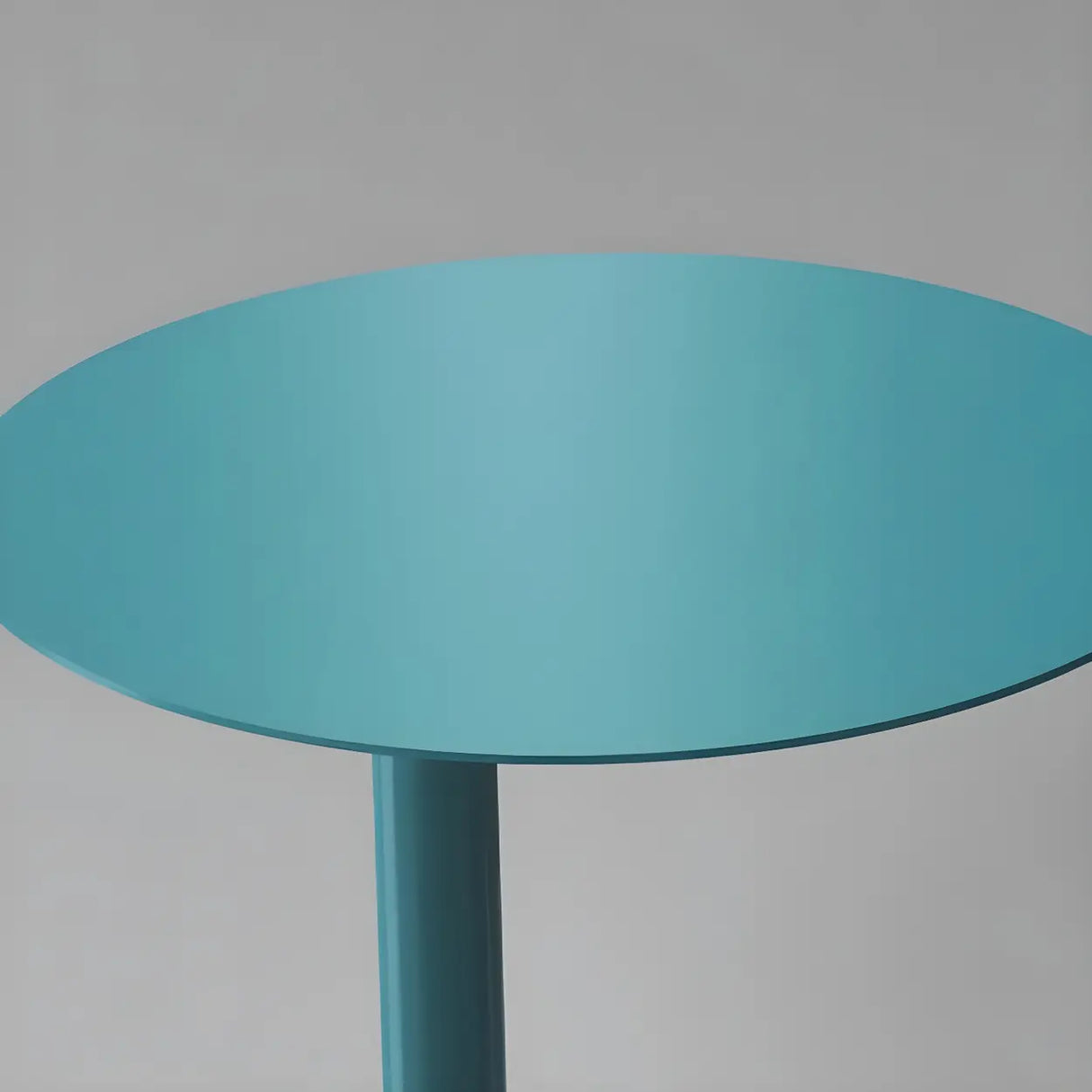 Colorful Round Metal C-Shaped Scandinavian Side Table Image - 13