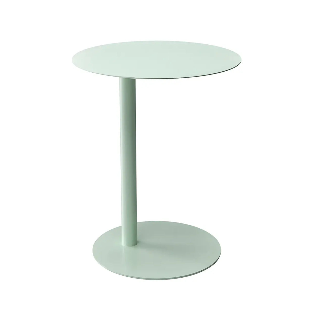 Colorful Round Metal C-Shaped Scandinavian Side Table Image - 25